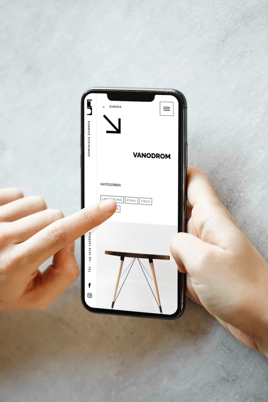 Image de la Réalisation site internet Dominique Donner